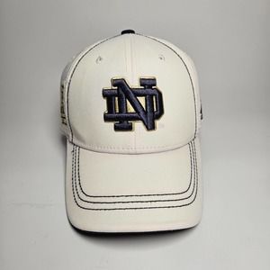 Adidas Notre Dame Flexible Fitted Baseball Cap, Size S/M Adjustable